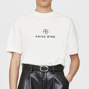 Anine Bing - “Jaylin Tee Monogram” Size XS